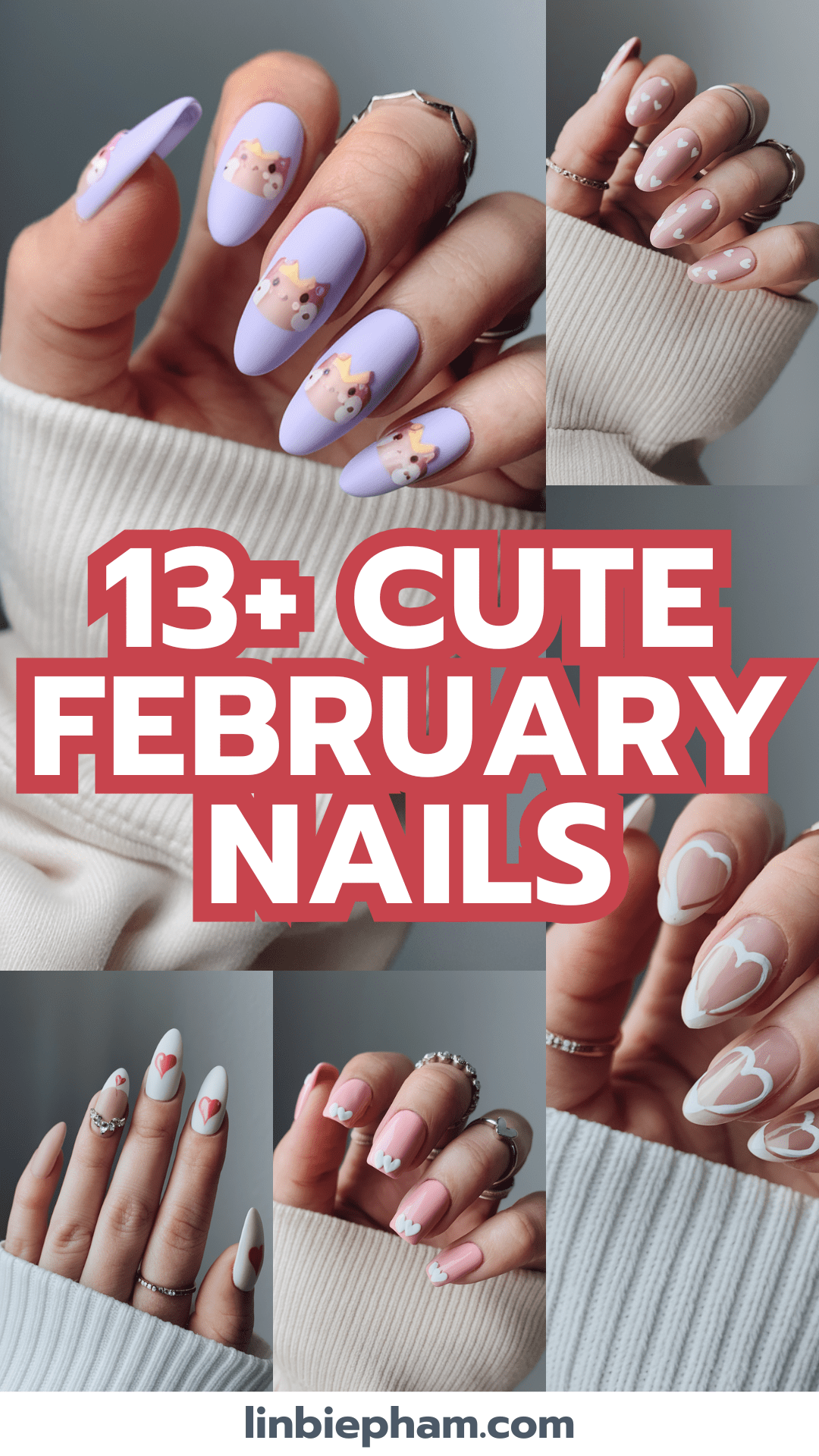 13+ Cute February Nails to Instantly Add Charm to Your Winter Style