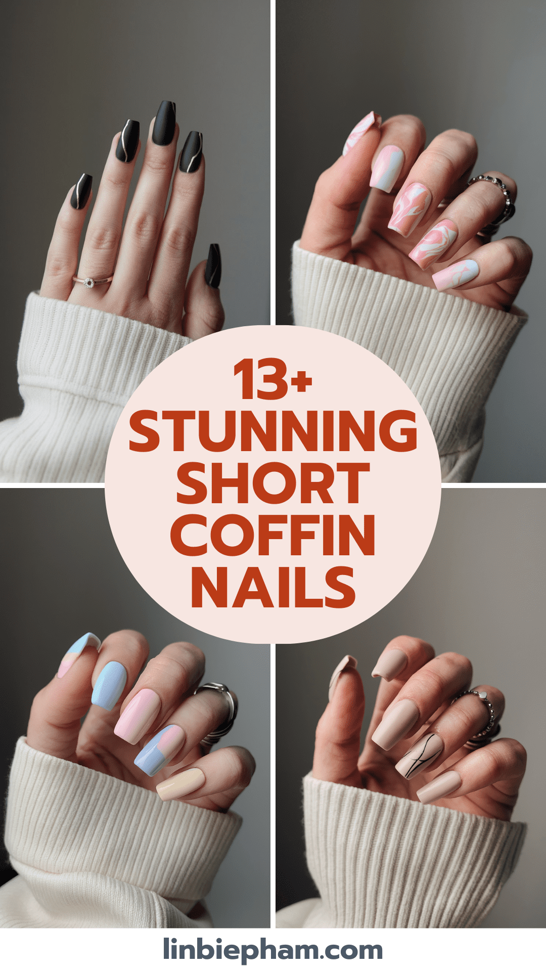 13+ Stunning Short Coffin Nails to Elevate Your Style Instantly