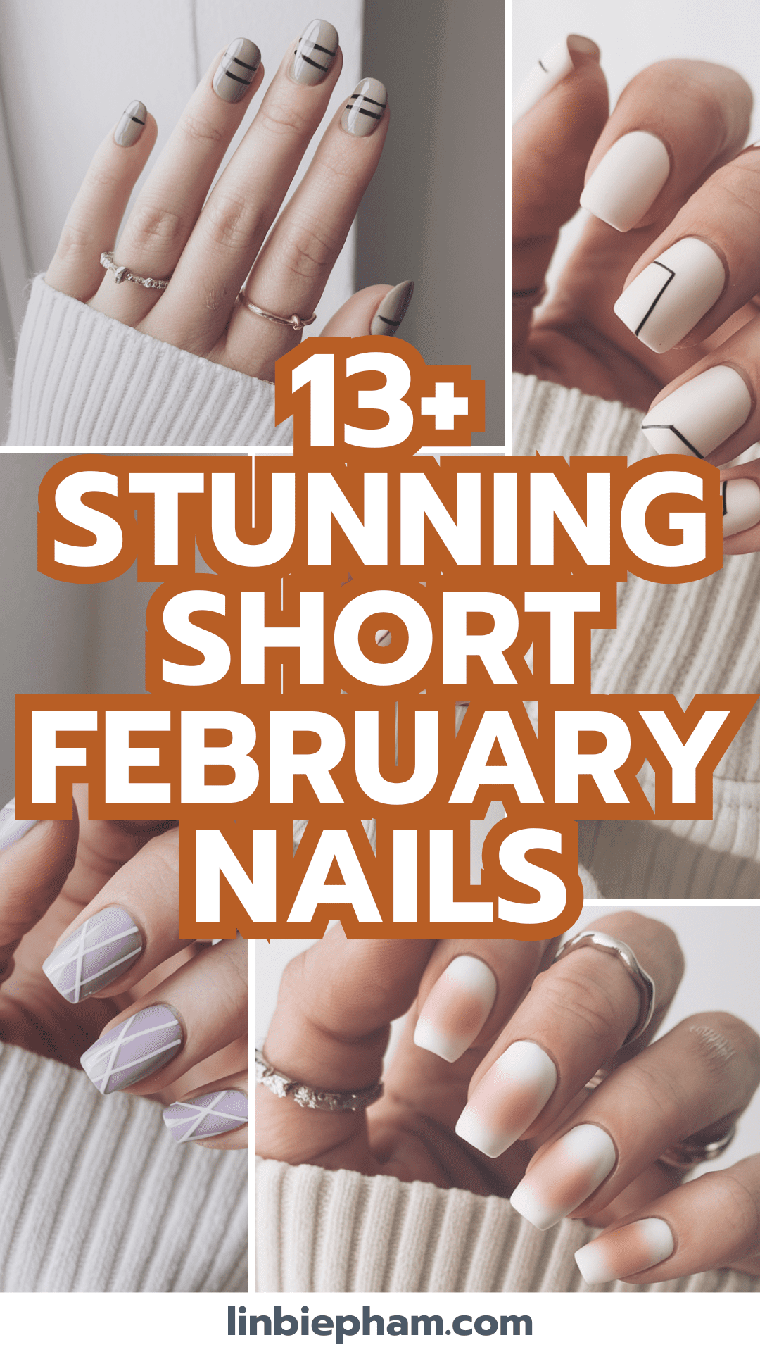 13+ Stunning Short February Nails to Elevate Your Winter Look