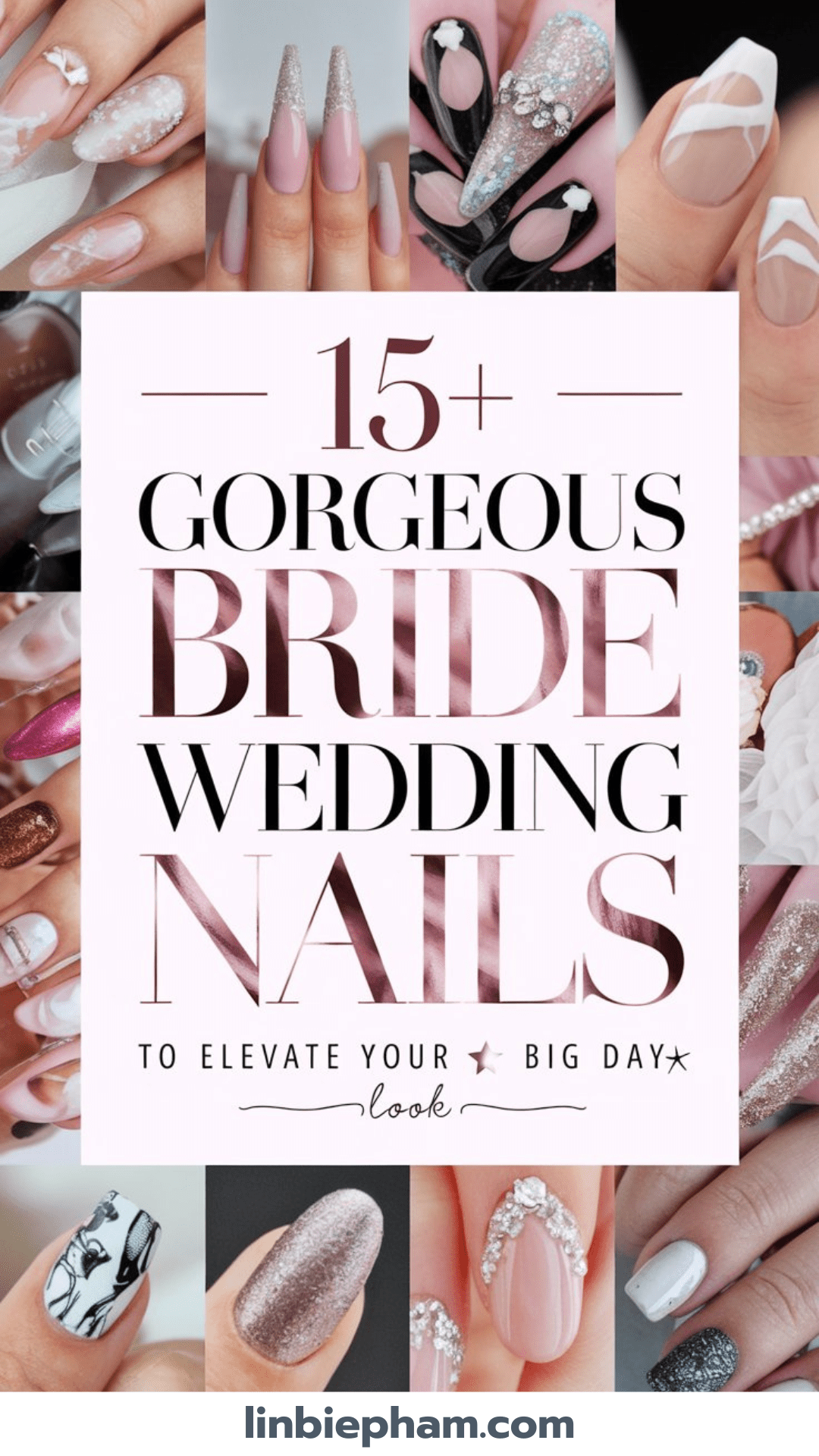 15+ Gorgeous Bride Wedding Nails to Elevate Your Big Day Look