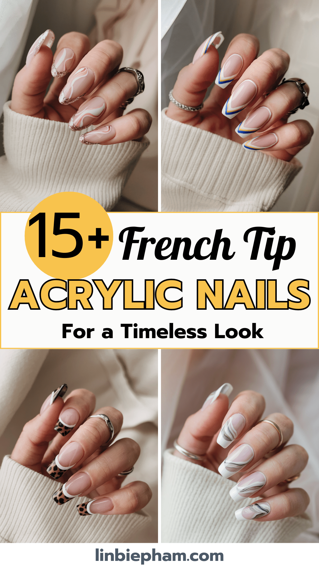 15+ Gorgeous French Tip Acrylic Nails for a Timeless Look