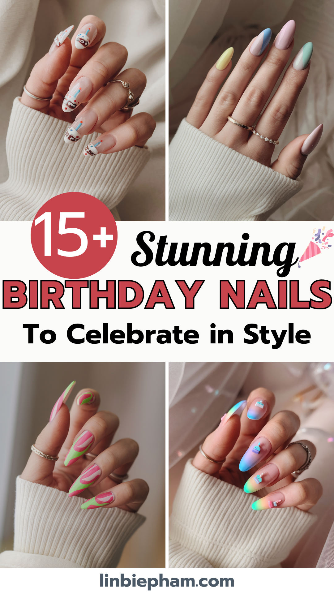 15+ Stunning Birthday Nails to Celebrate in Style