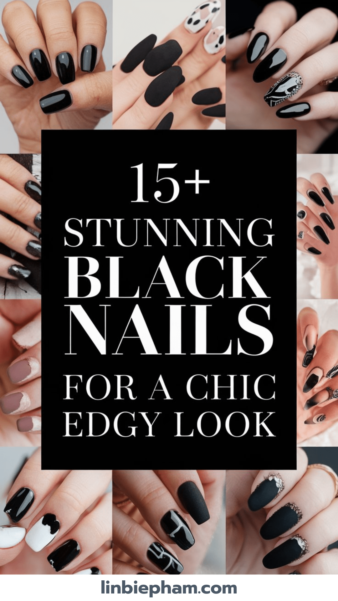 15+ Stunning Black Nails for a Chic and Edgy Look