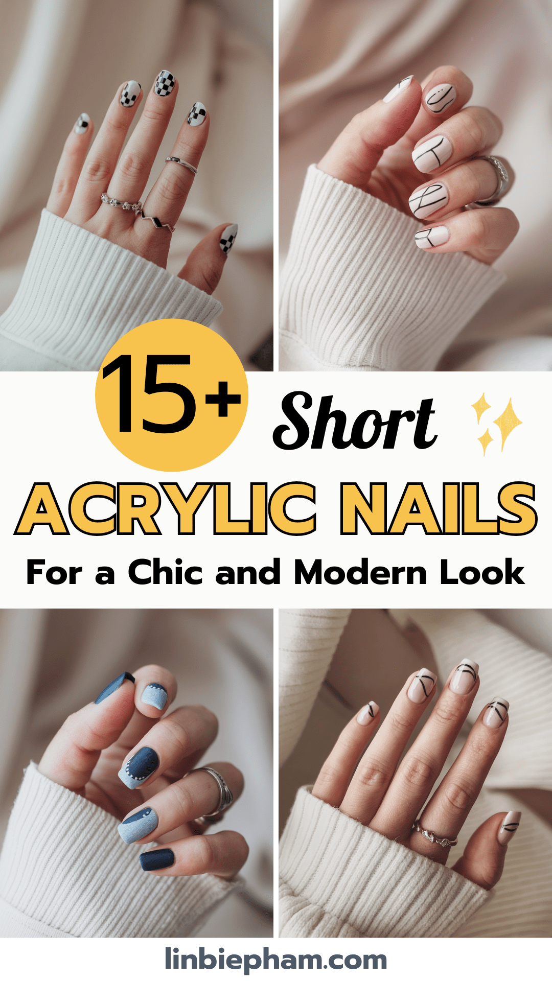 15+ Stunning Short Acrylic Nails for a Chic and Modern Look