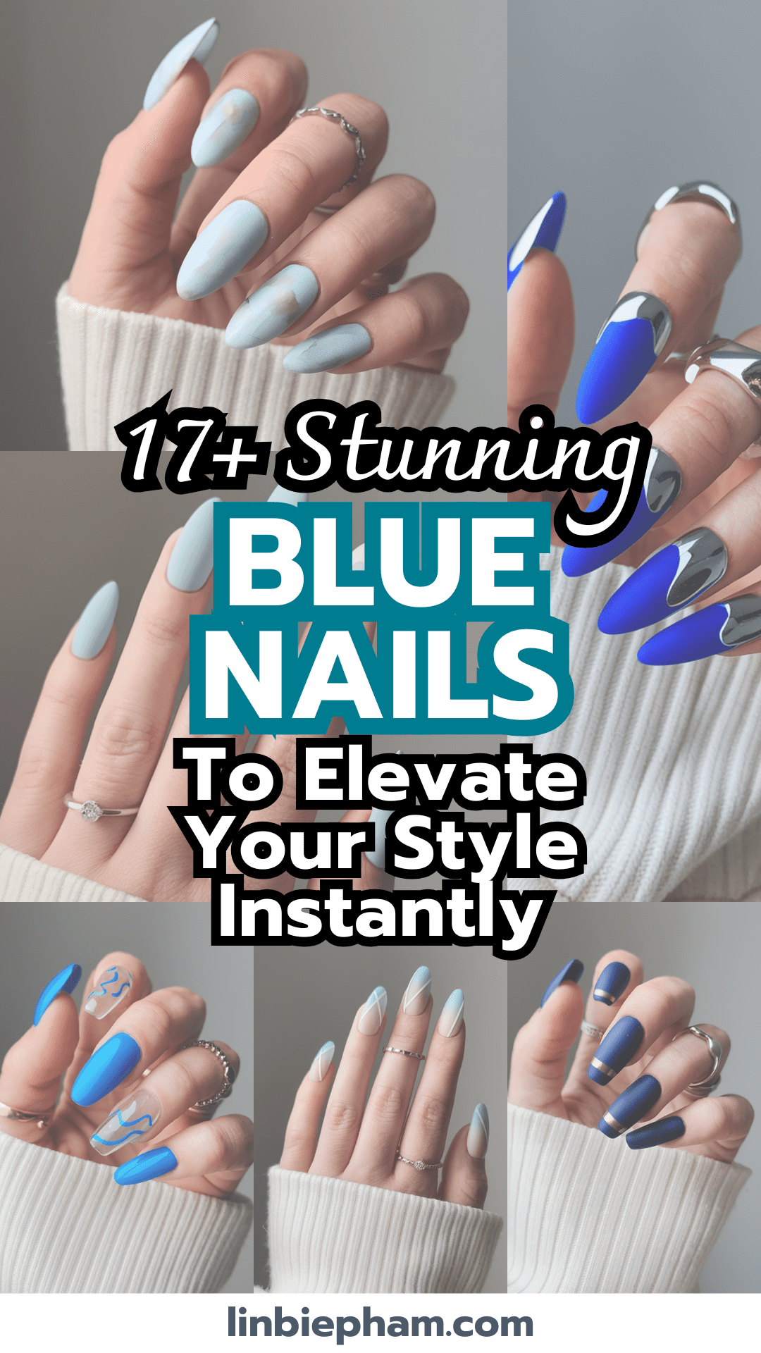 17+ Stunning Blue Nails to Elevate Your Style Instantly