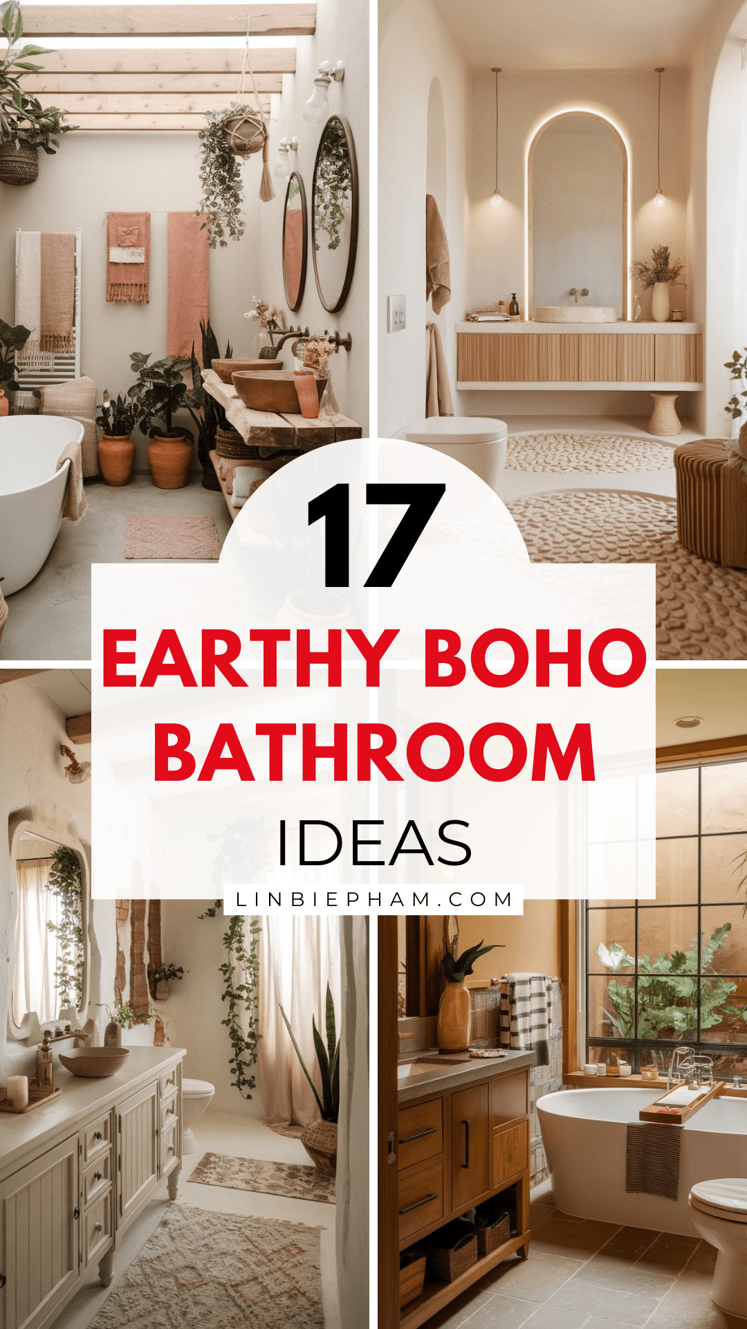 17 Earthy Boho Bathroom Ideas That Feel Like a Retreat