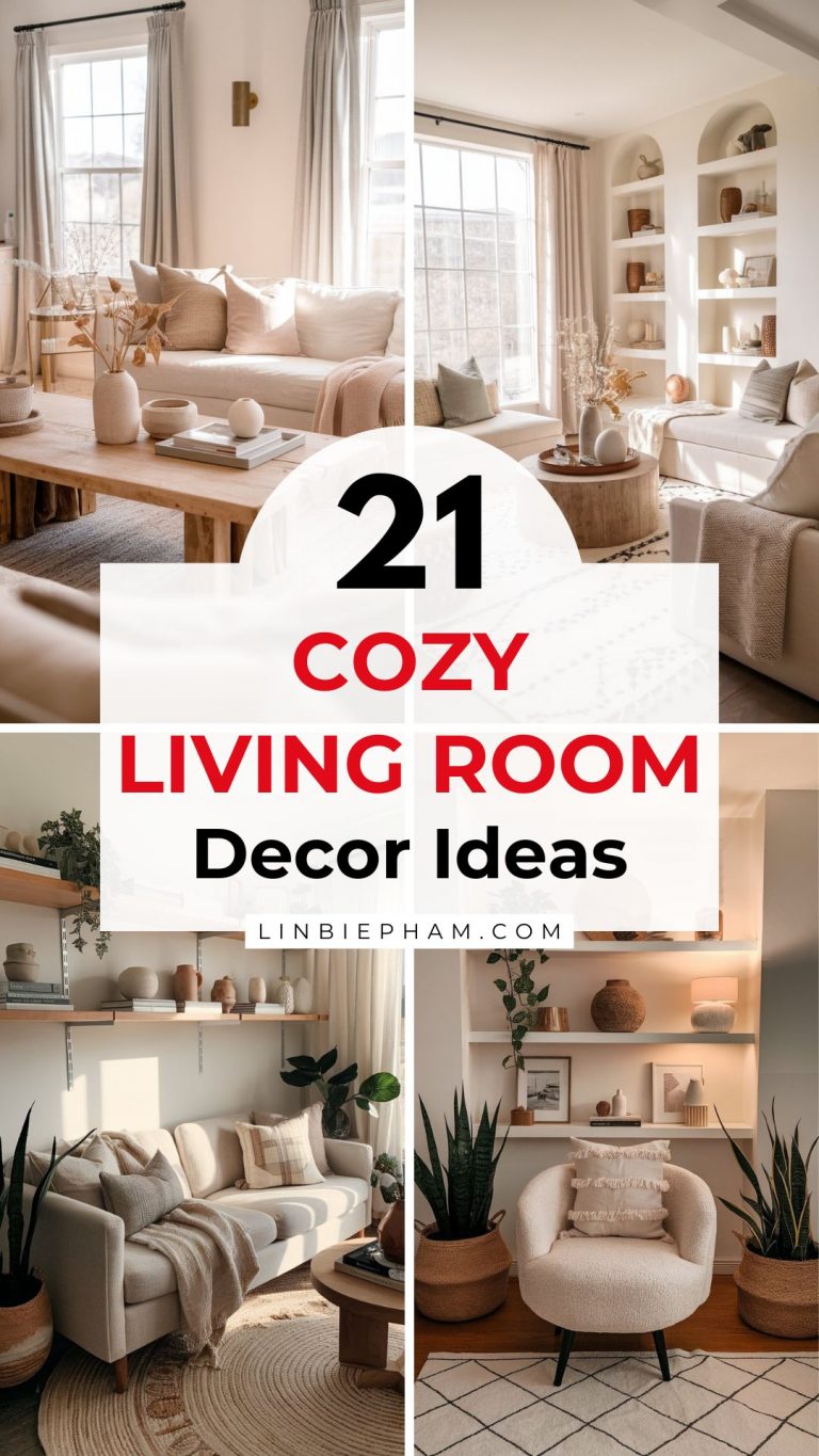 21 Cozy Living Room Decor Ideas to Warm Up Your Space