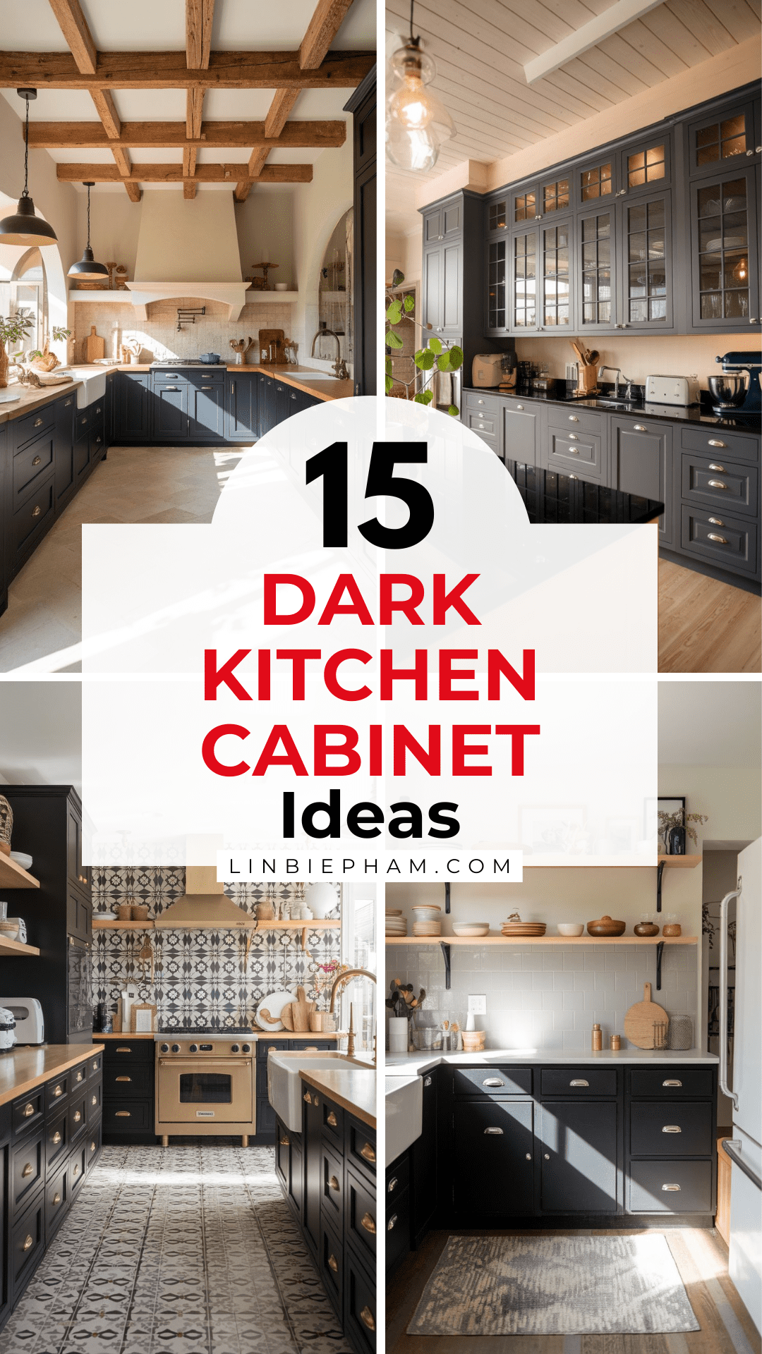 15 Bold Dark Kitchen Cabinet Ideas That Wow