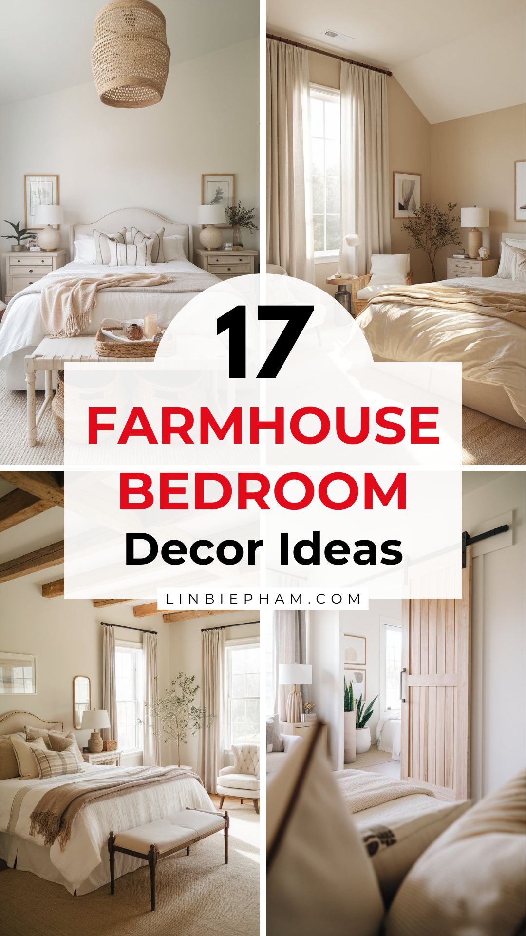 17 Charming Farmhouse Bedroom Decor Ideas