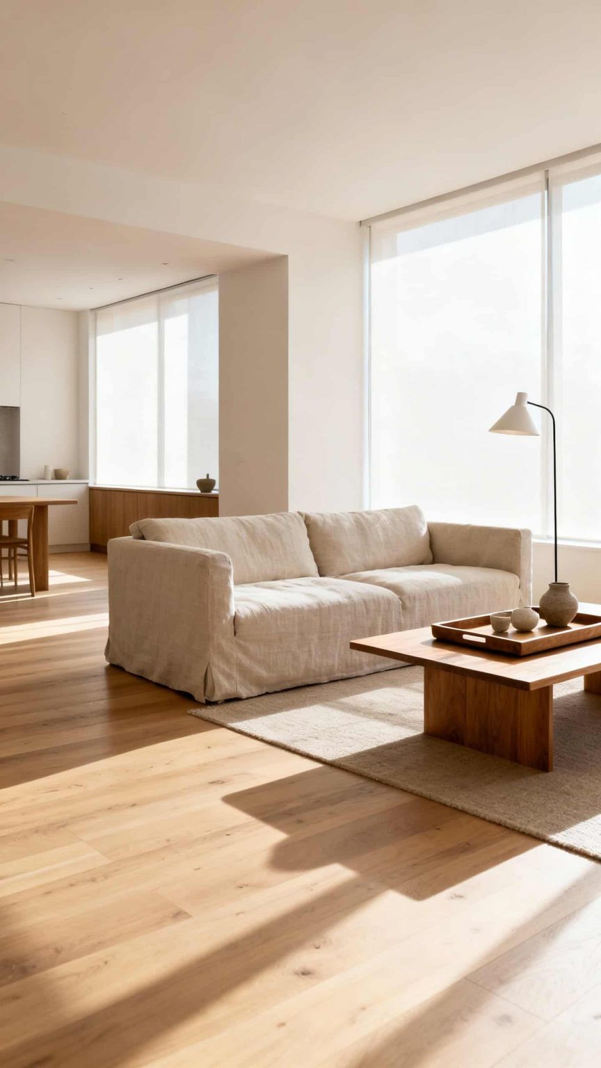 Picture of 17 Minimalist Living Room Decor Ideas That Feel Warm & Calm
