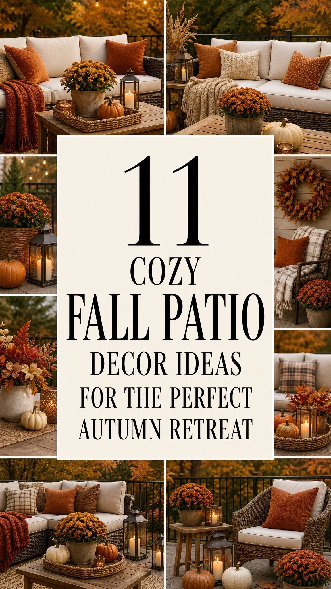 11 Cozy Fall Patio Decor Ideas for the Perfect Autumn Retreat 🤎