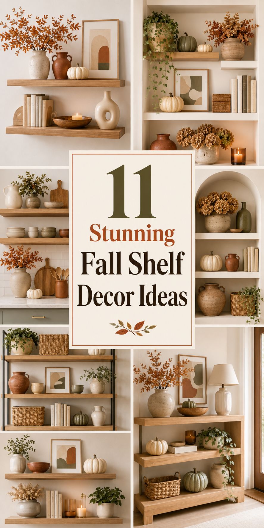 11 Stunning Fall Shelf Decor Ideas for a Cozy Home