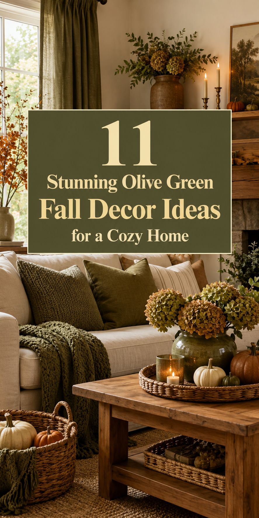 11 Stunning Olive Green Fall Decor Ideas for a Cozy Home 🍂