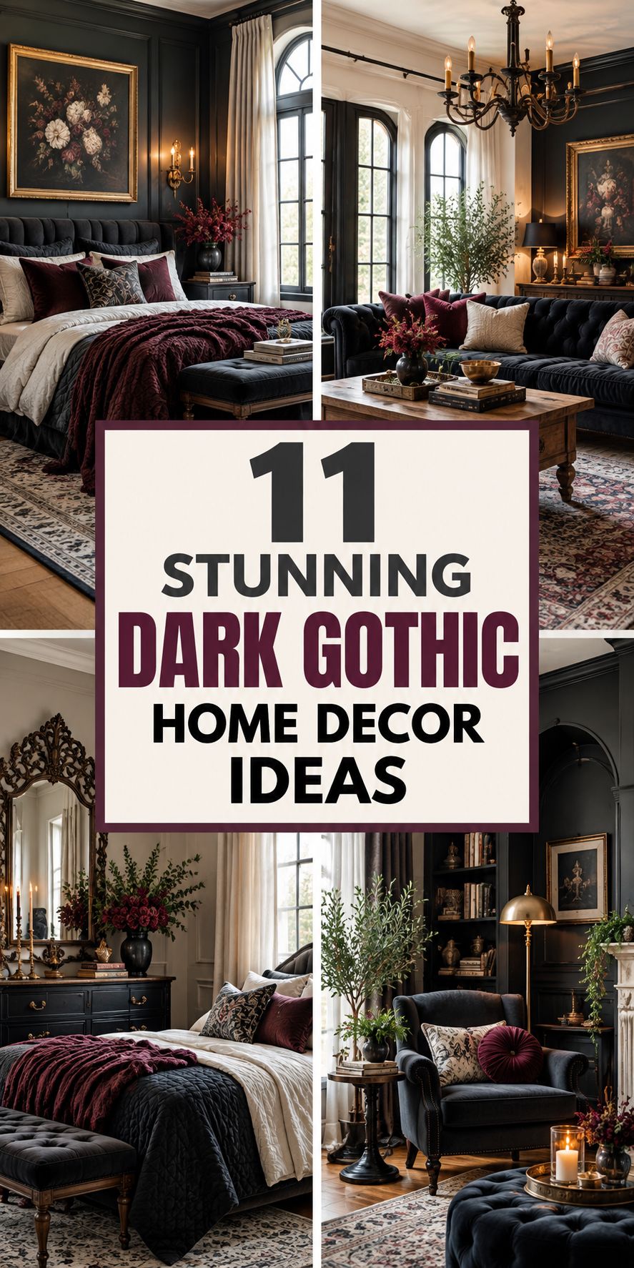 11 Stunning Dark Gothic Home Decor Ideas