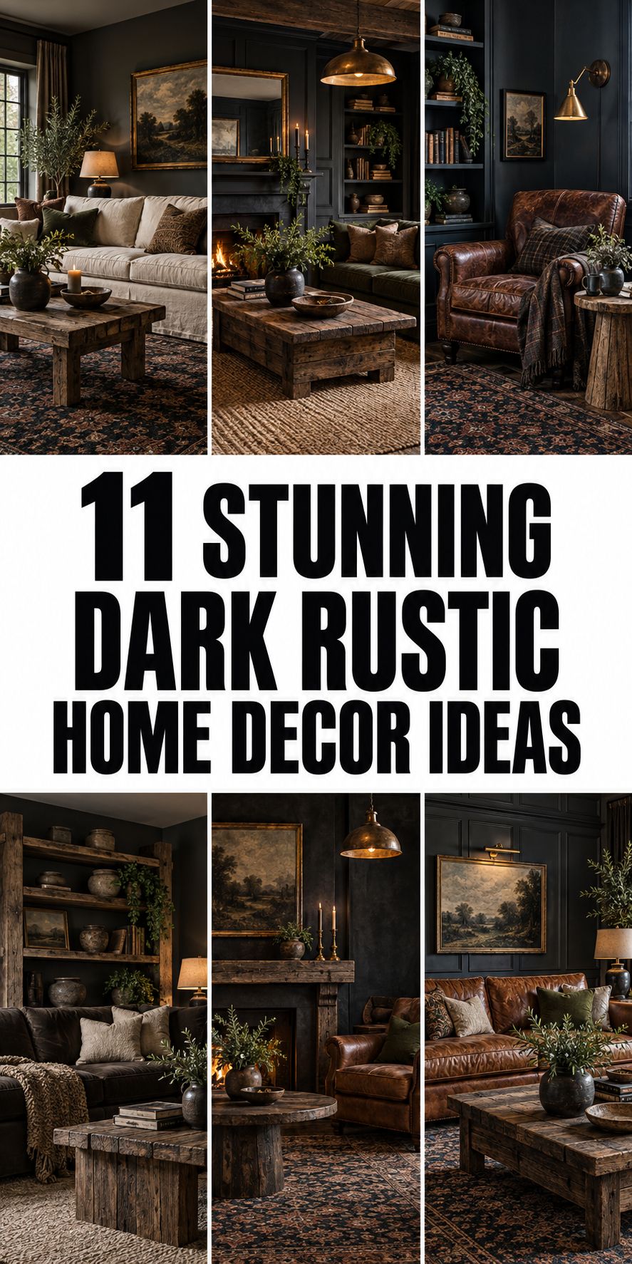 11 Stunning Dark Rustic Home Decor Ideas
