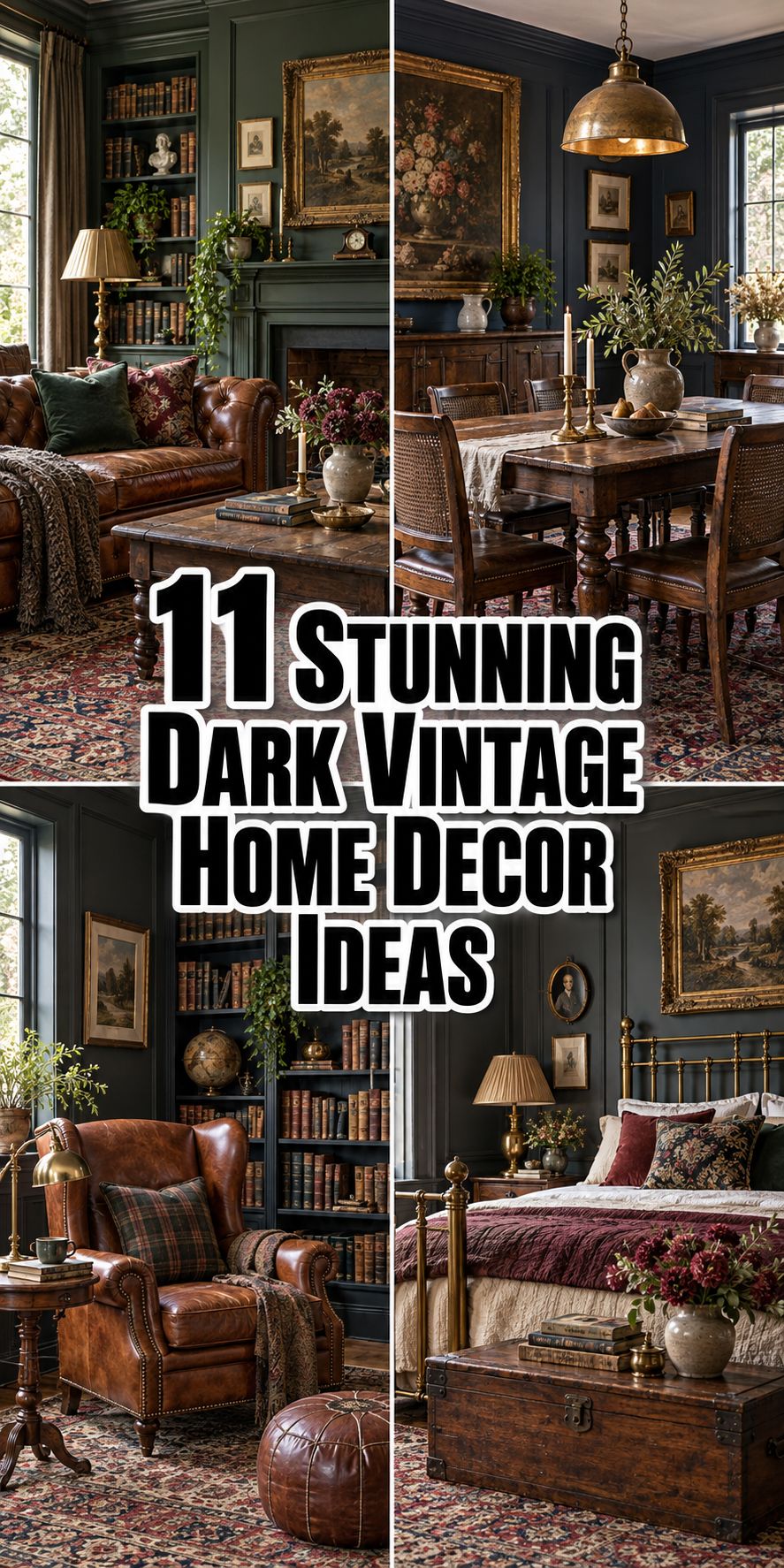 11 Stunning Dark Vintage Home Decor Ideas