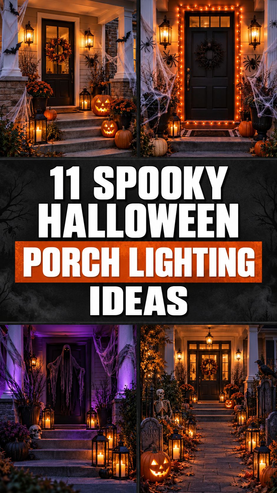 11 Spooky Halloween Porch Lighting Ideas