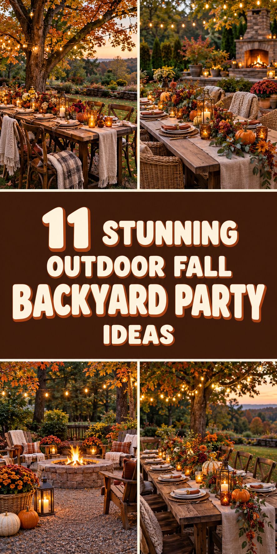 11 Stunning Outdoor Fall Backyard Party Ideas