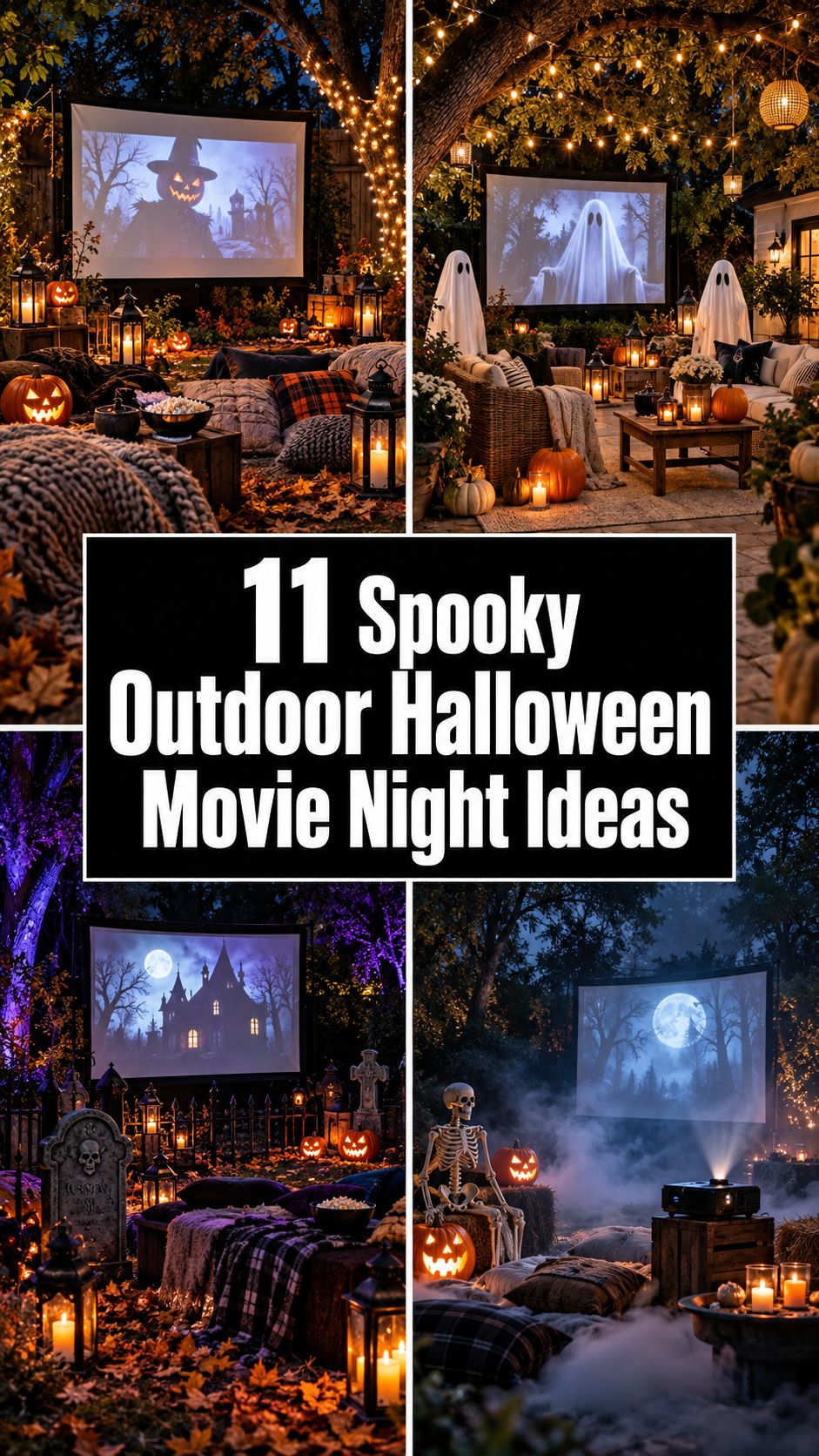 11 Spooky Outdoor Halloween Movie Night Ideas