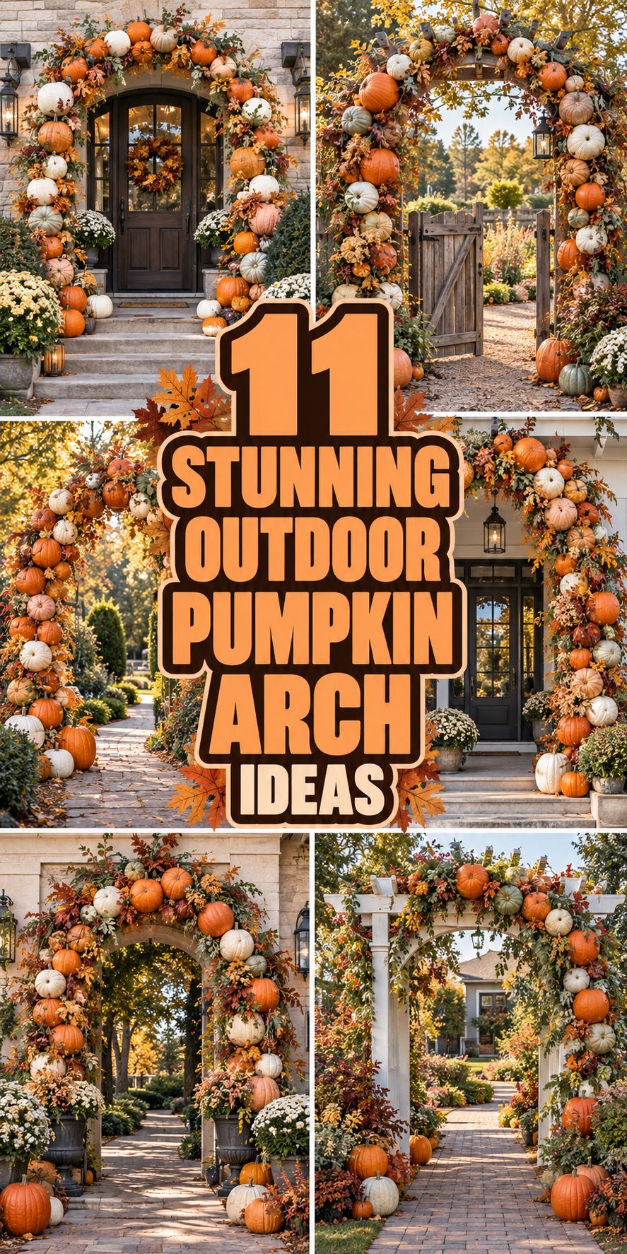 11 Stunning Outdoor Pumpkin Arch Ideas for Fall 🎃
