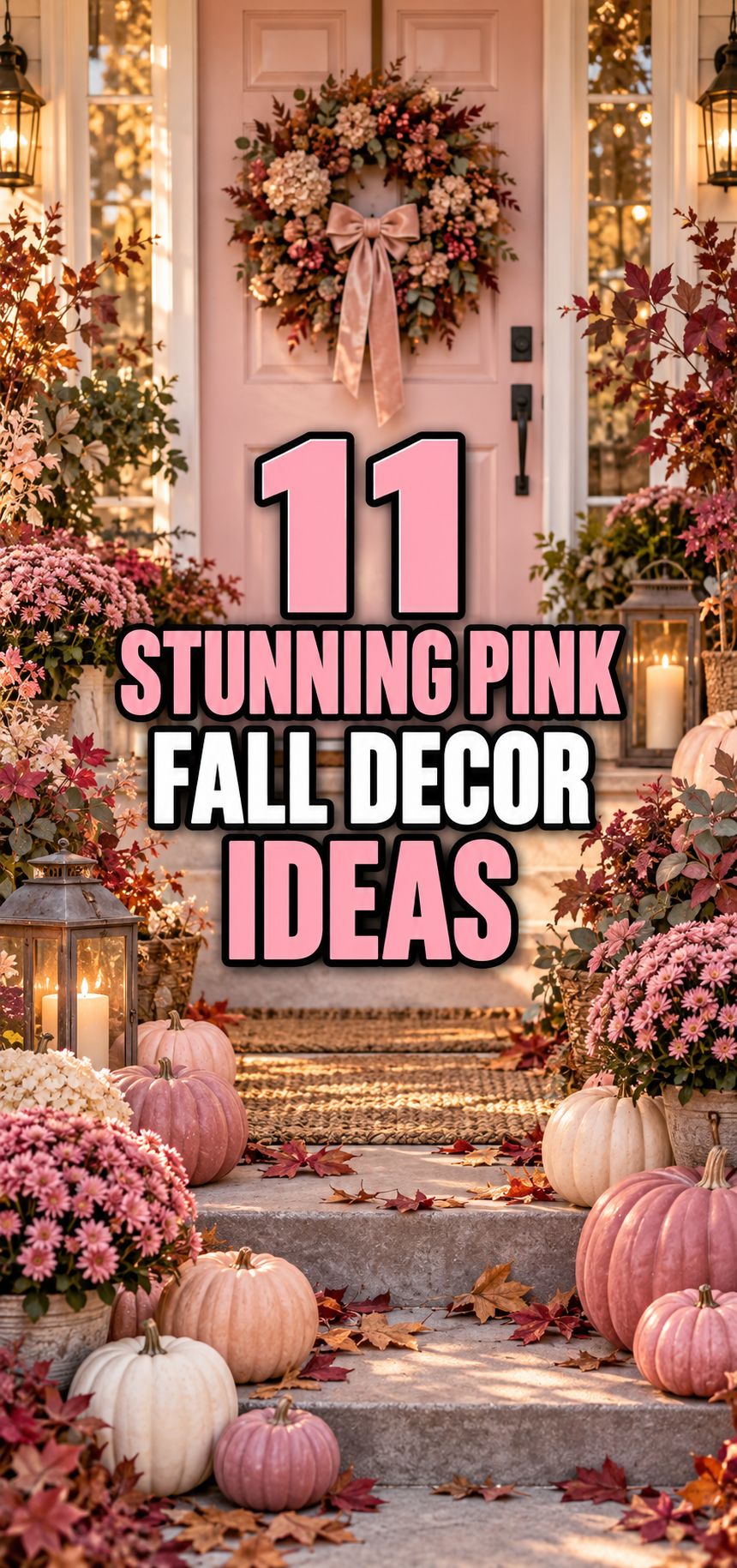 11 Stunning Pink Fall Decor Ideas for a Cozy Home