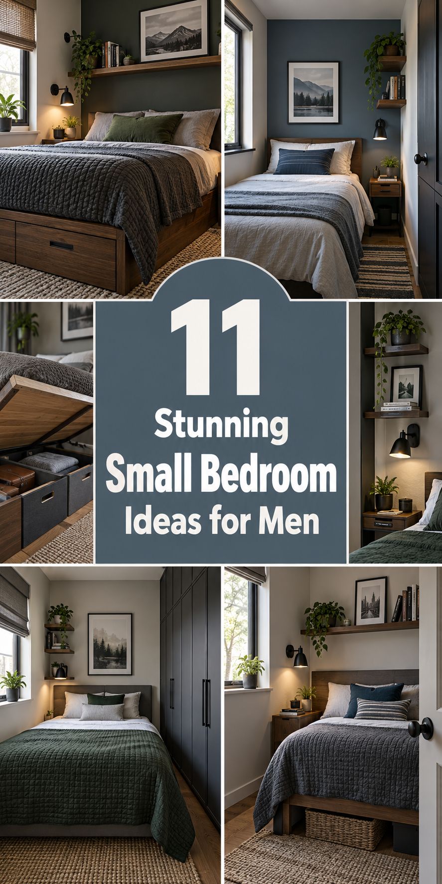 11 Stunning Small Bedroom Ideas for Men