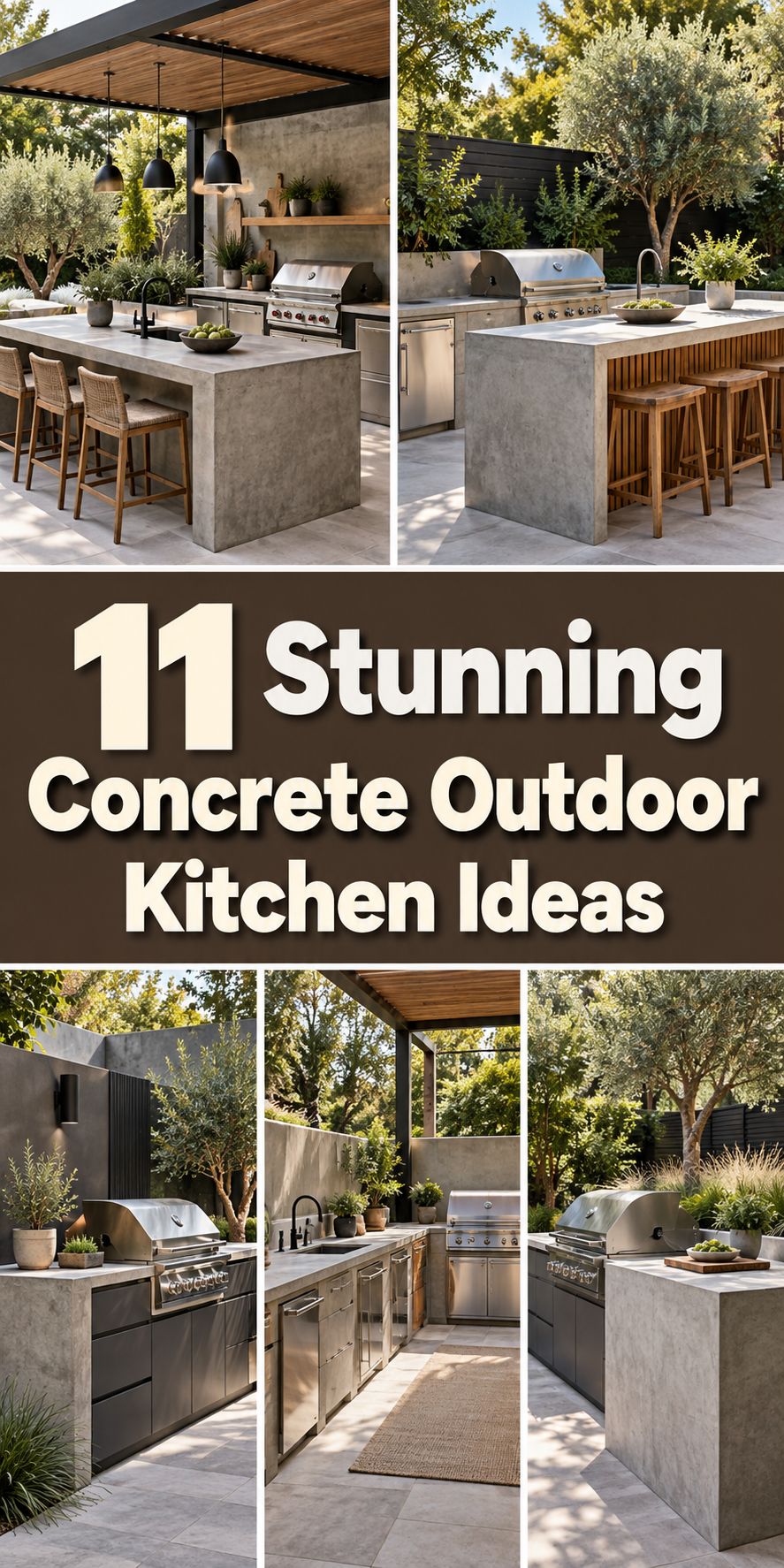 11 Concrete Outdoor Kitchen Ideas