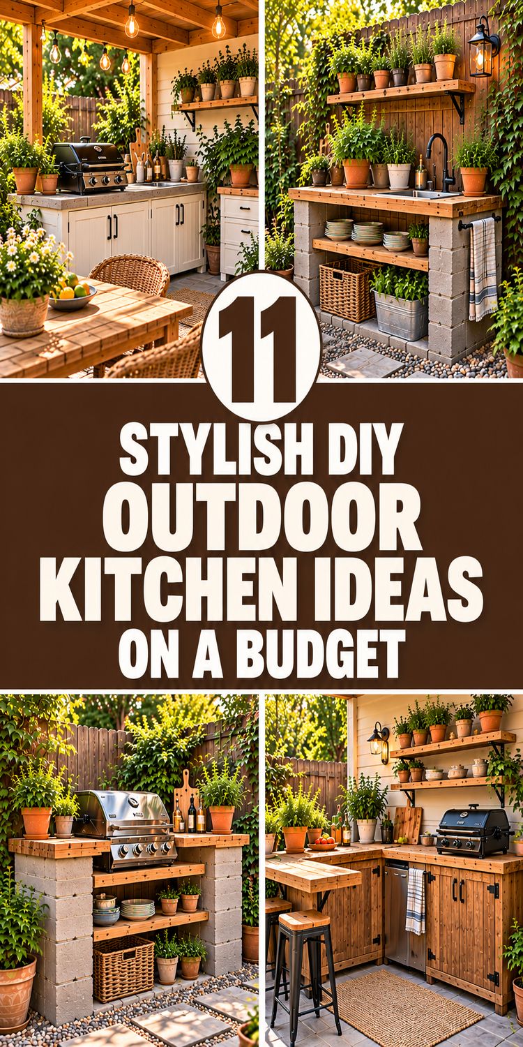 11 Stylish DIY Outdoor Kitchen Ideas on a Budget