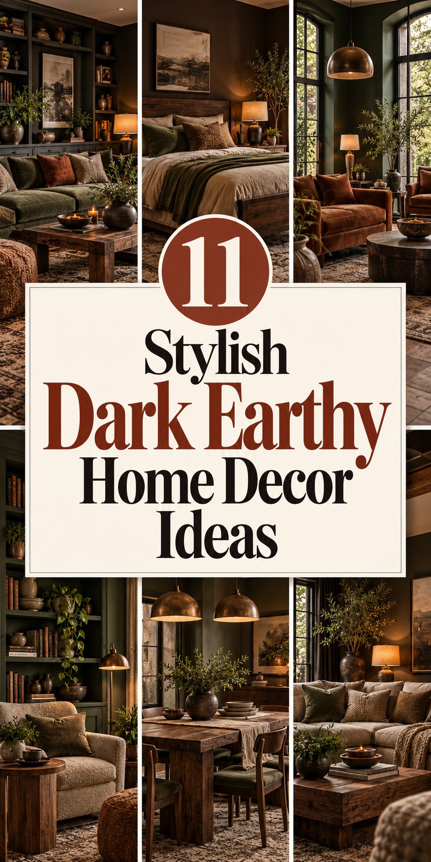 11 Stylish Dark Earthy Home Decor Ideas