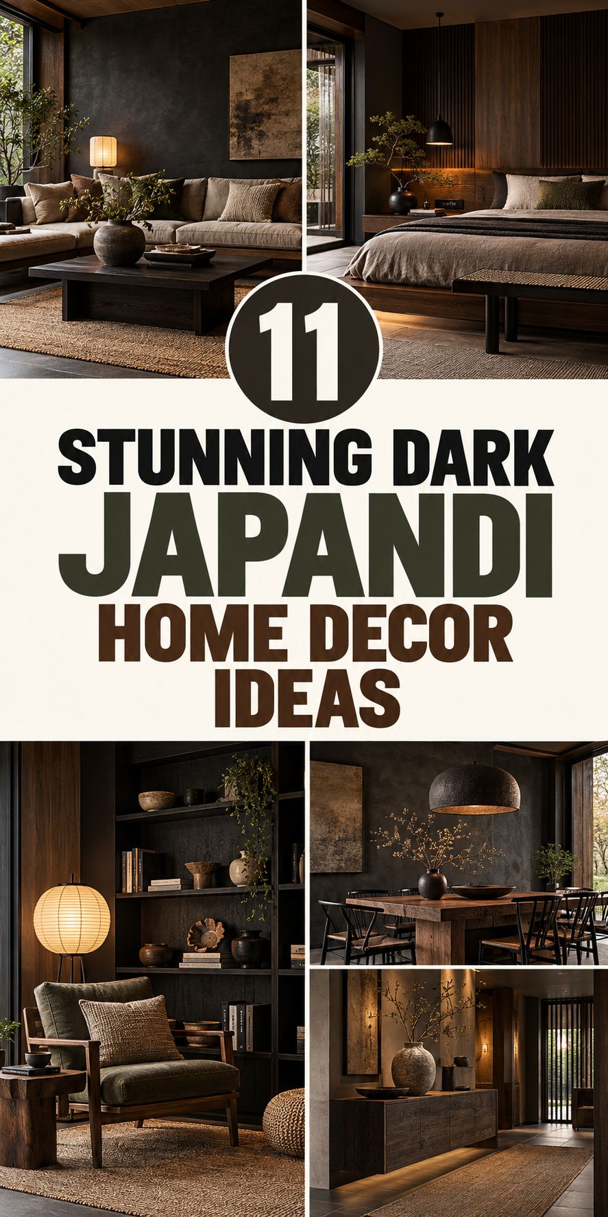 11 Stunning Dark Japandi Home Decor Ideas