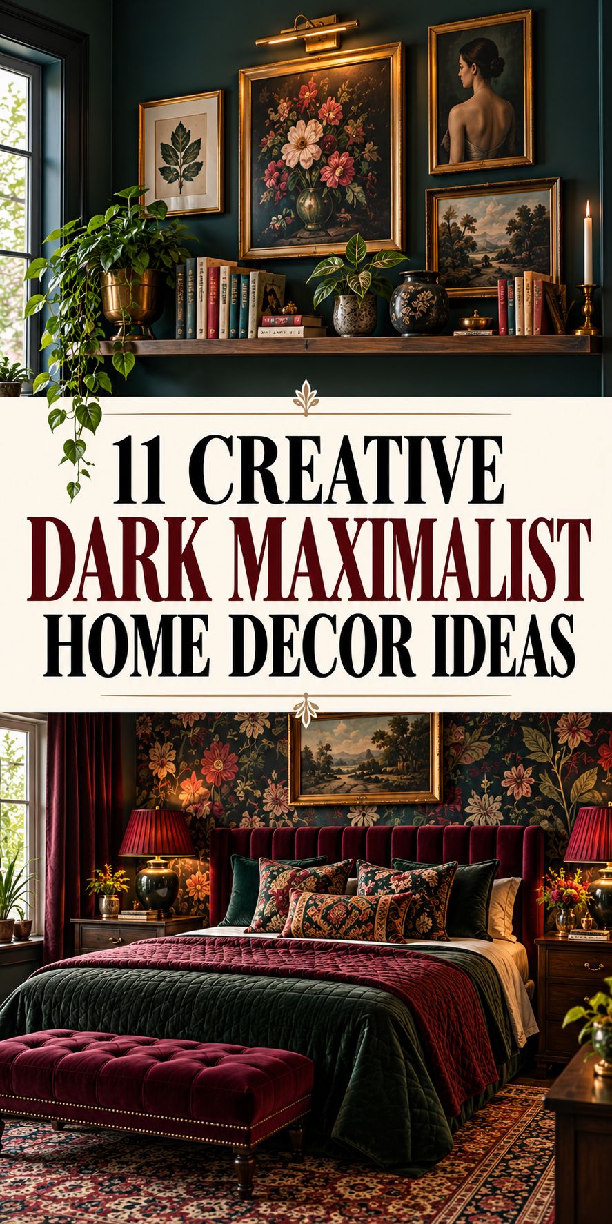 11 Creative Dark Maximalist Home Decor Ideas