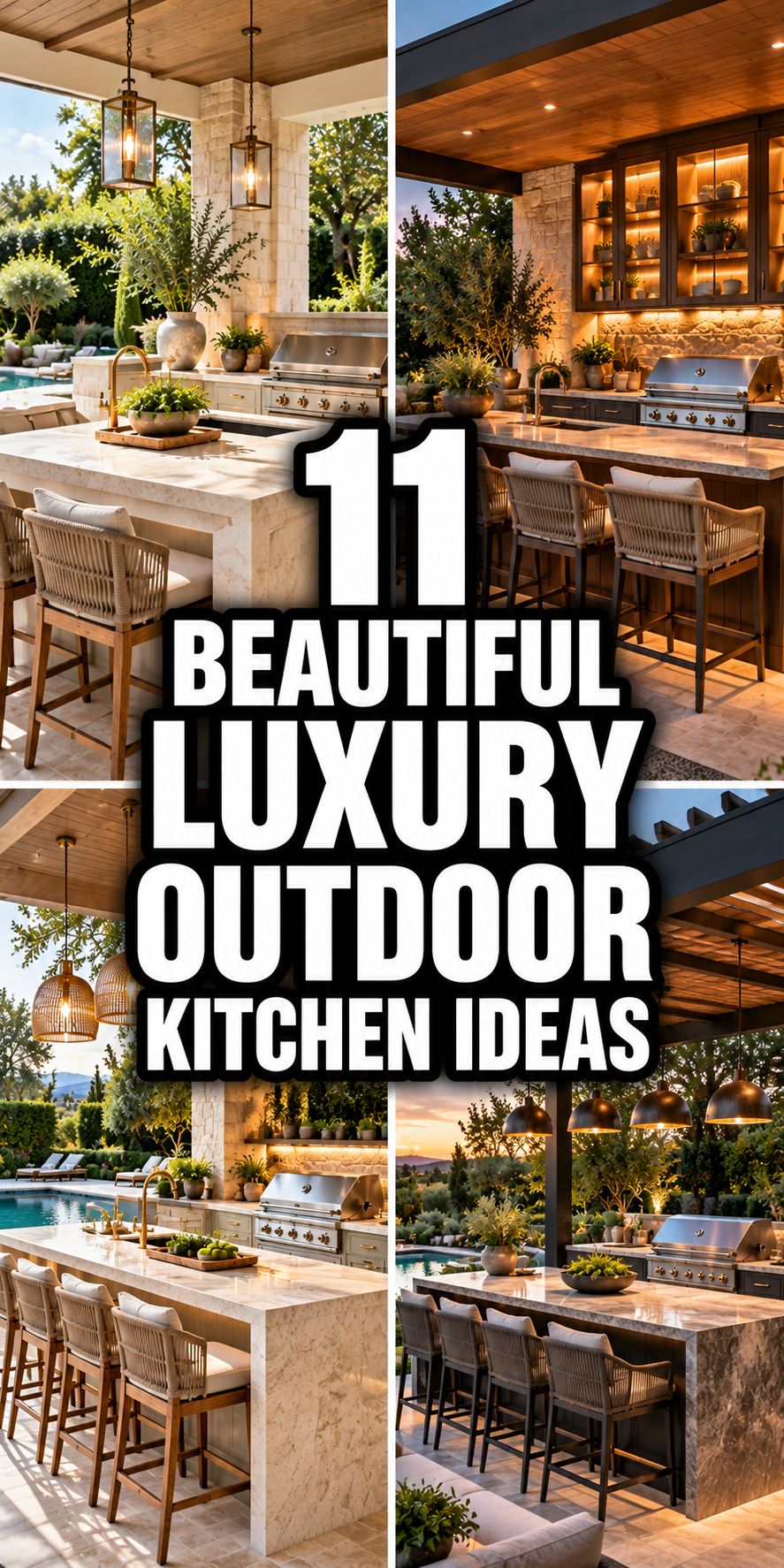 11 Beautiful Luxury Outdoor Kitchen Ideas