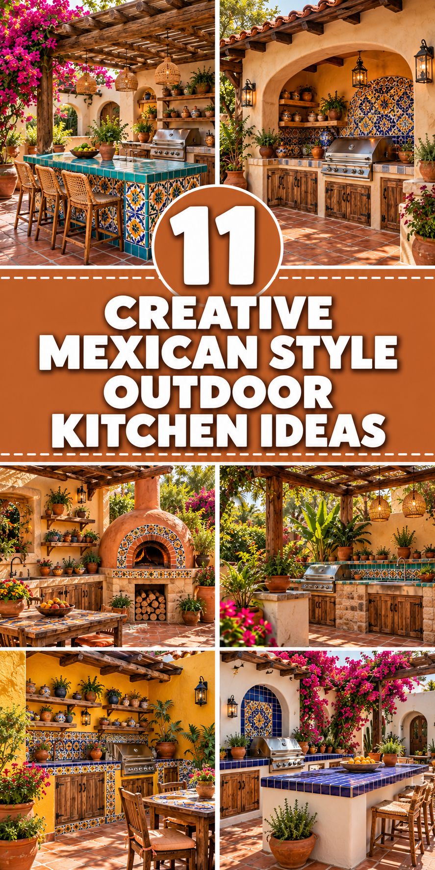 11 Creative Mexican Style Outdoor Kitchen Ideas