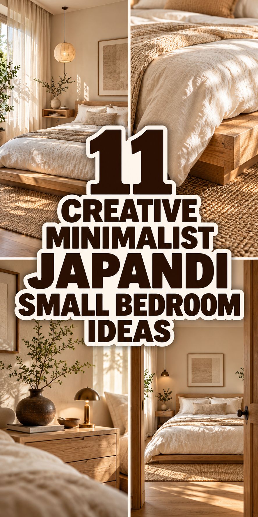 11 Creative Minimalist Japandi Small Bedroom Ideas