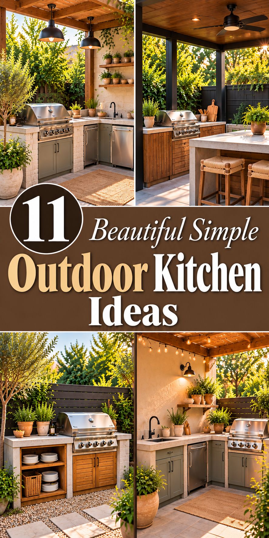 11 Beautiful Simple Outdoor Kitchen Ideas