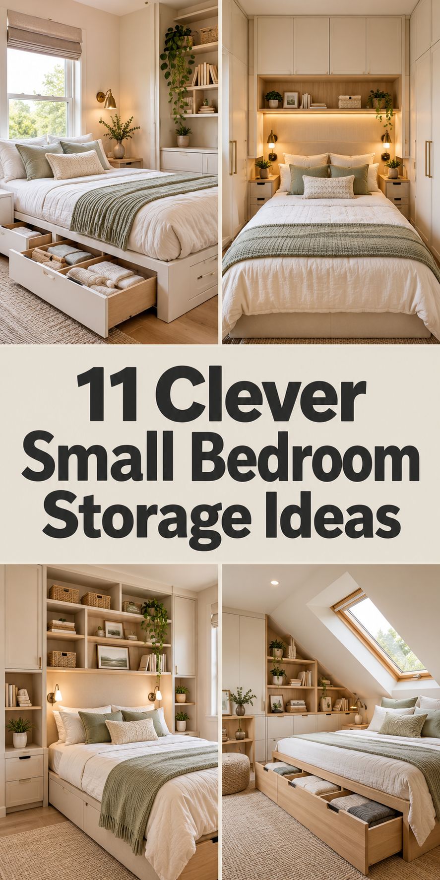 11 Clever Small Bedroom Storage Ideas