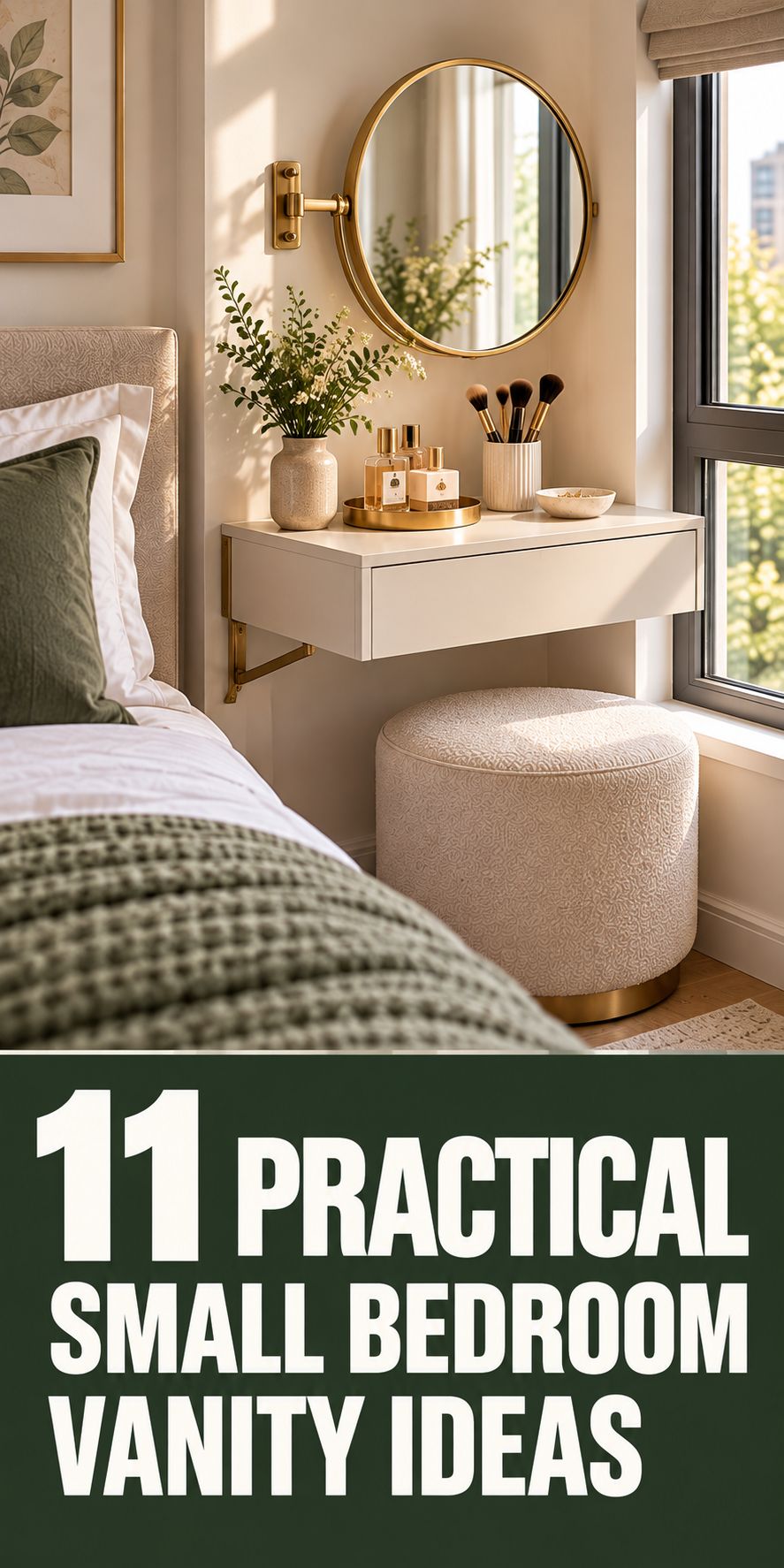 11 Practical Small Bedroom Vanity Ideas