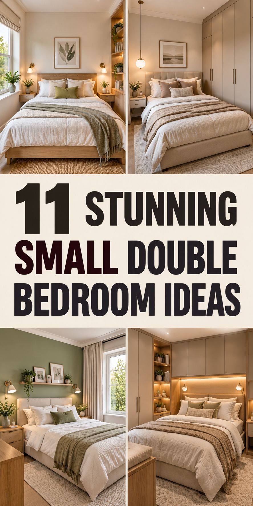 11 Stunning Small Double Bedroom Ideas