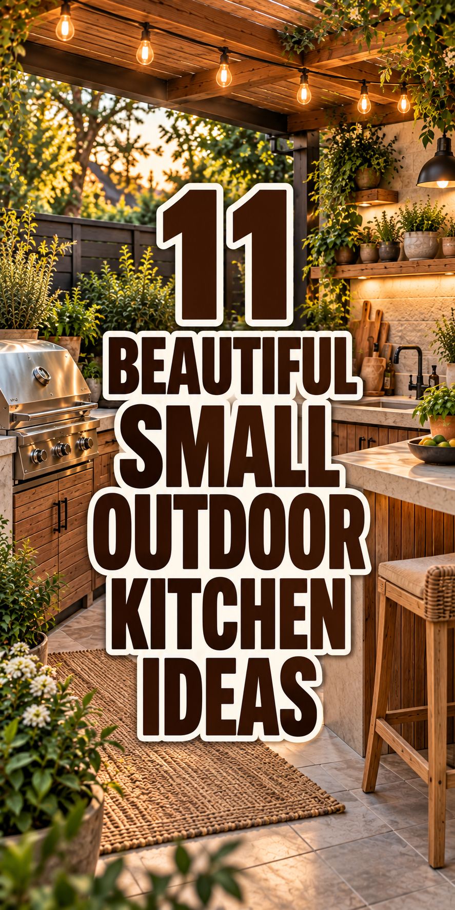 11 Beautiful Small Outdoor Kitchen Ideas