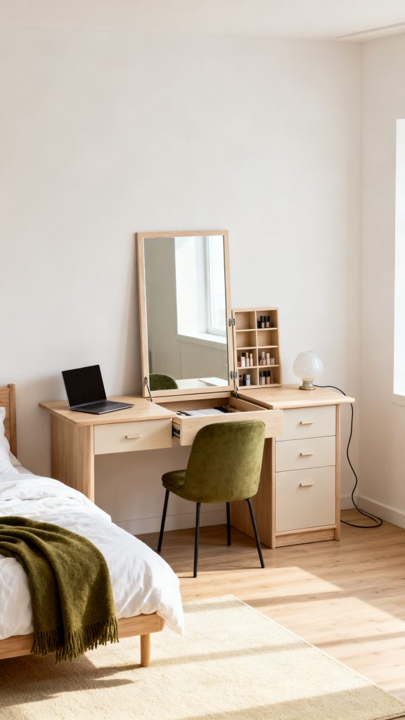 13 Bedroom Desk and Vanity Combo Ideas