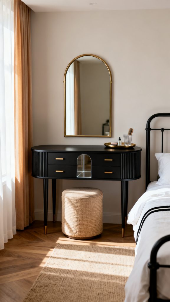 13 Black Bedroom Vanity Ideas