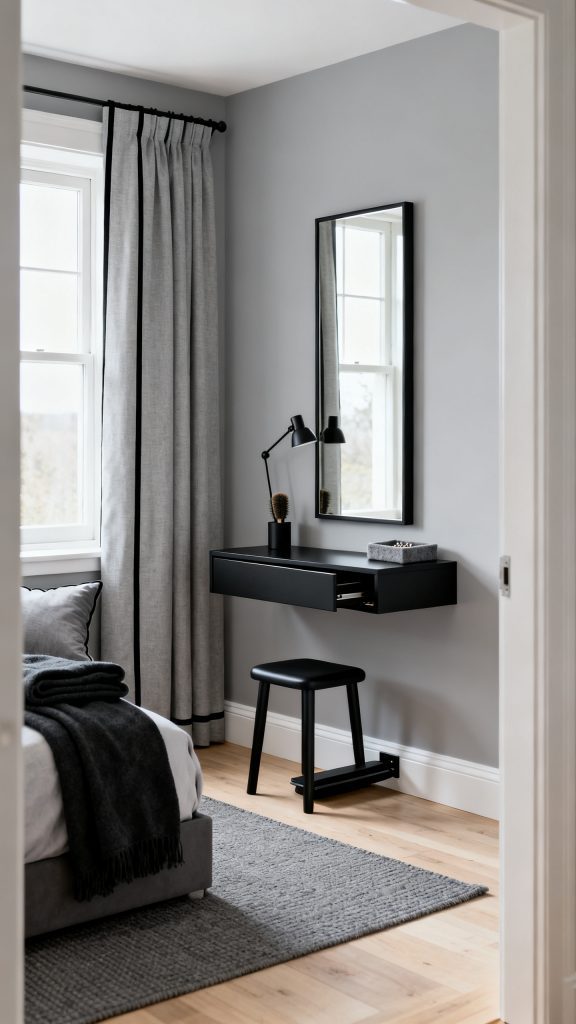 13 Black Bedroom Vanity Ideas