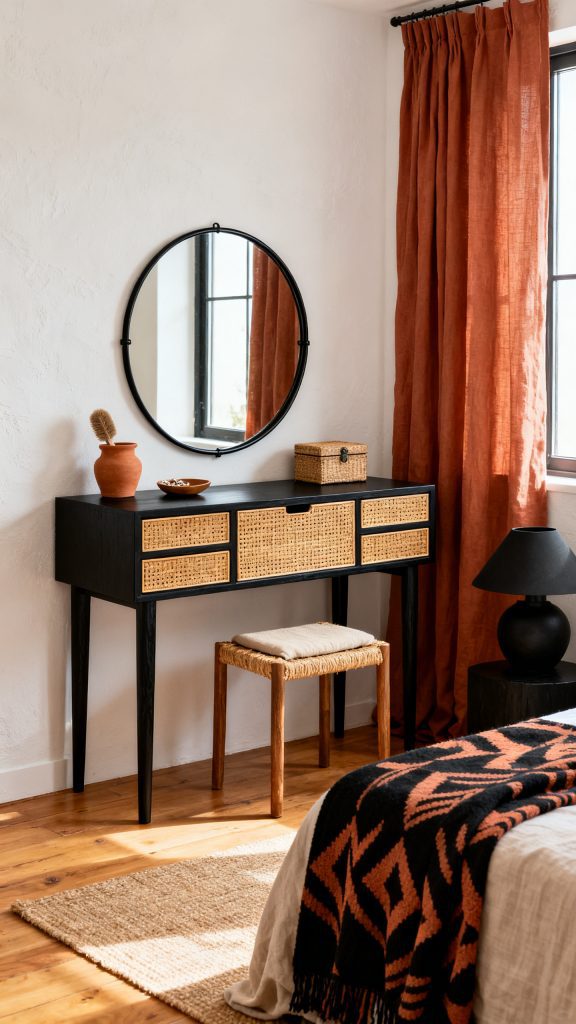 13 Black Bedroom Vanity Ideas