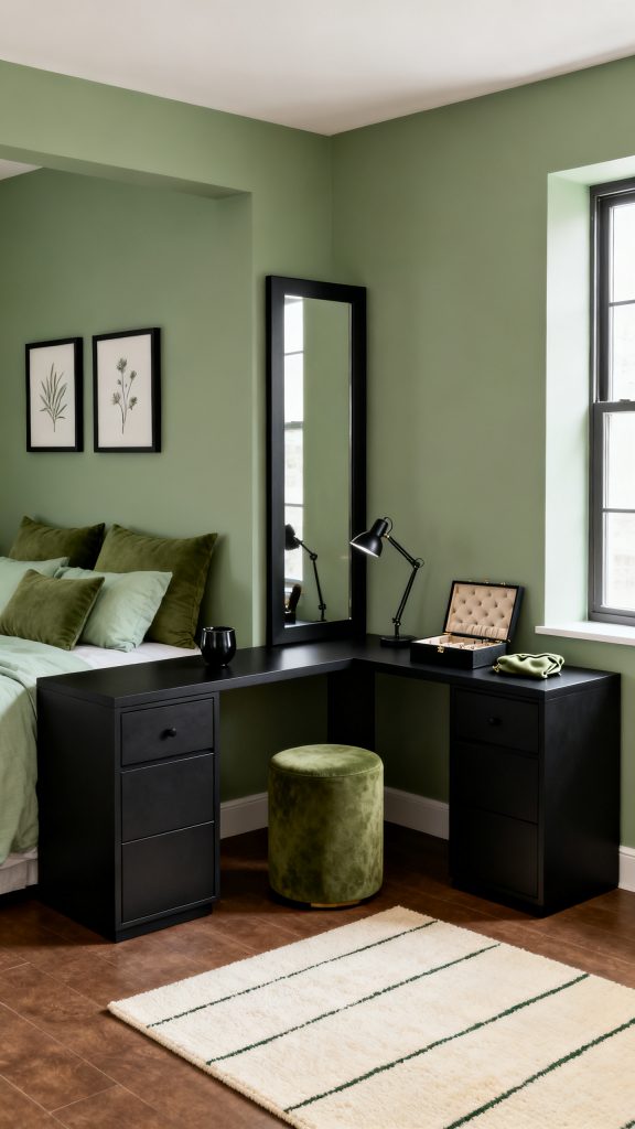 13 Black Bedroom Vanity Ideas