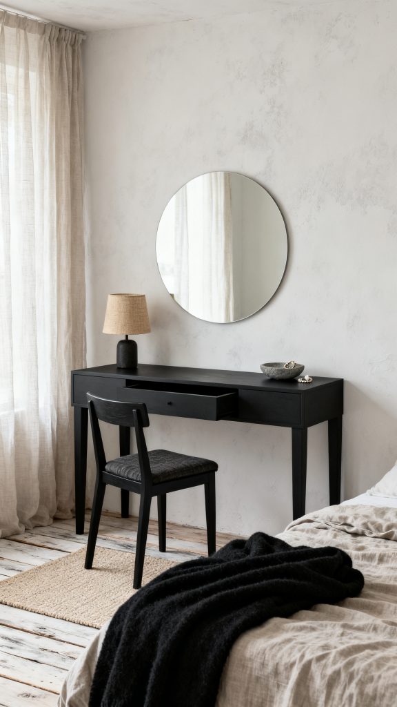 13 Black Bedroom Vanity Ideas