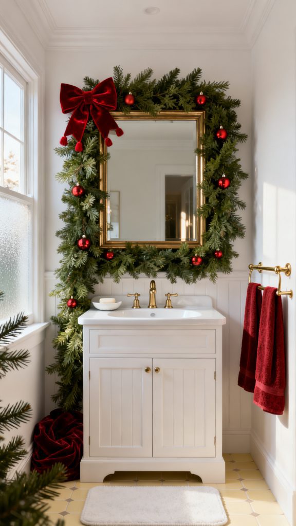 13 Festive Christmas Bathroom Decor Ideas