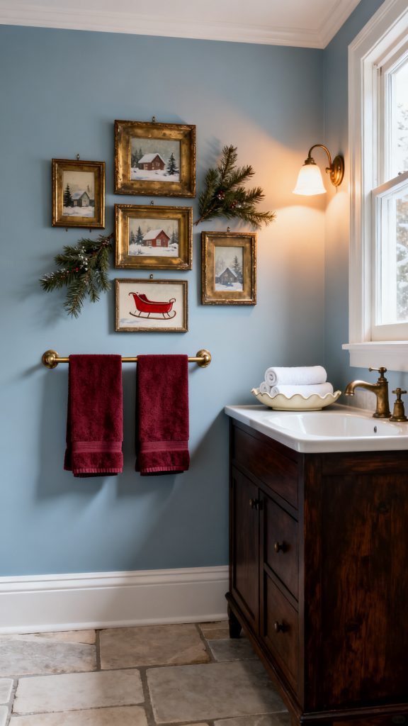 13 Festive Christmas Bathroom Decor Ideas