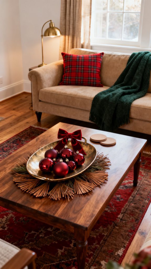 13 Festive Christmas Coffee Table Decor Ideas