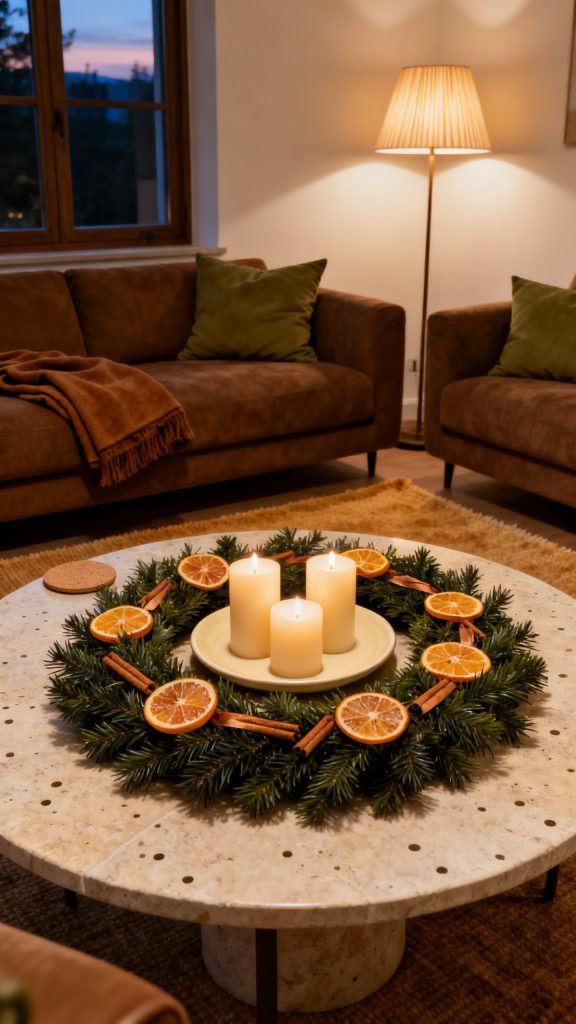 13 Festive Christmas Coffee Table Decor Ideas