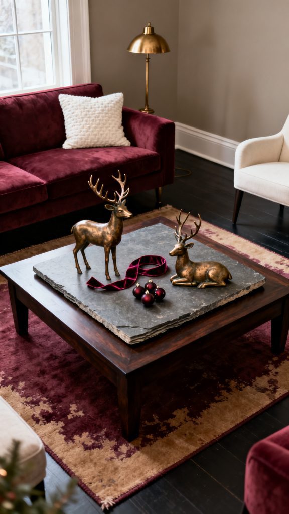 13 Festive Christmas Coffee Table Decor Ideas